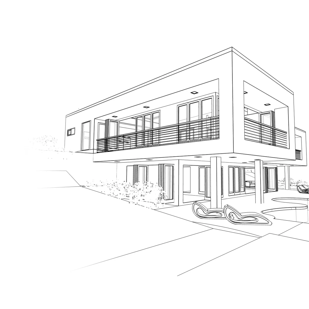 Gotowe Domy - szkic budynku