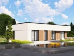 Dom prefabrykowany parterowy Aquila z basenem