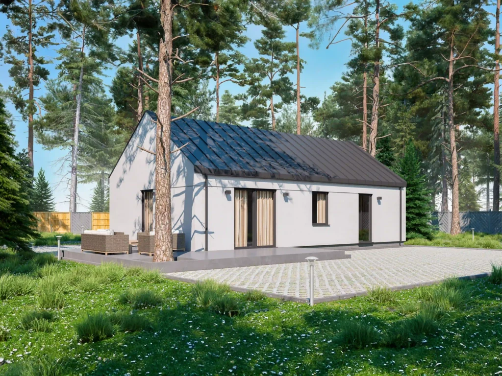 Dom prefabrykowany parterowy Crux