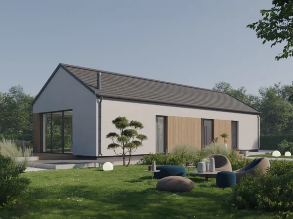 Dom prefabrykowany parterowy P10