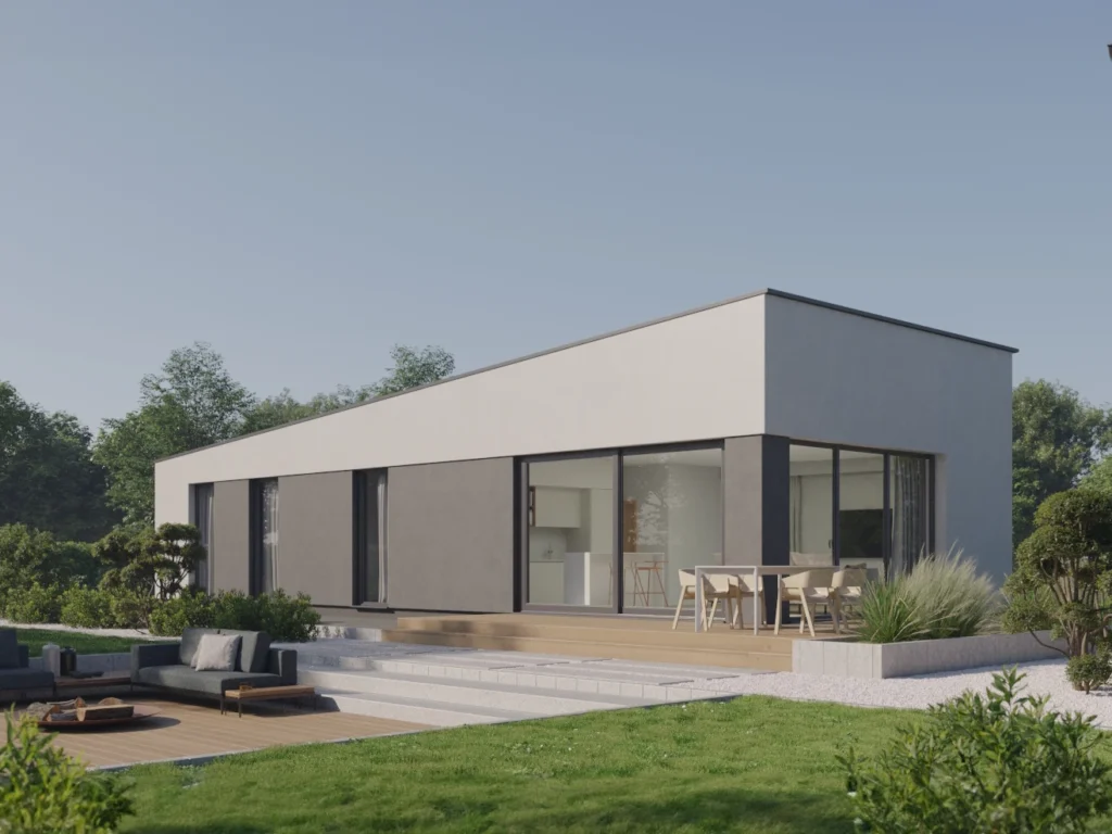 Dom prefabrykowany parterowy P10 w