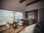 Wnętrze domu prefabrykowanego parterowego P10 w
