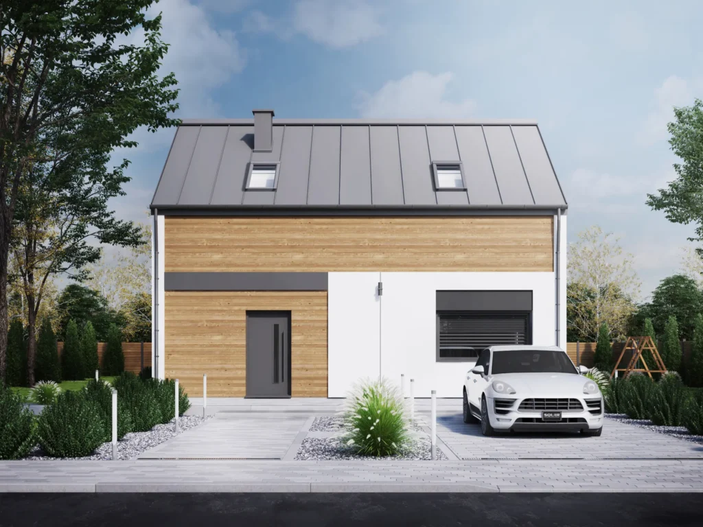 Dom prefabrykowany z poddaszem użytkowym P3