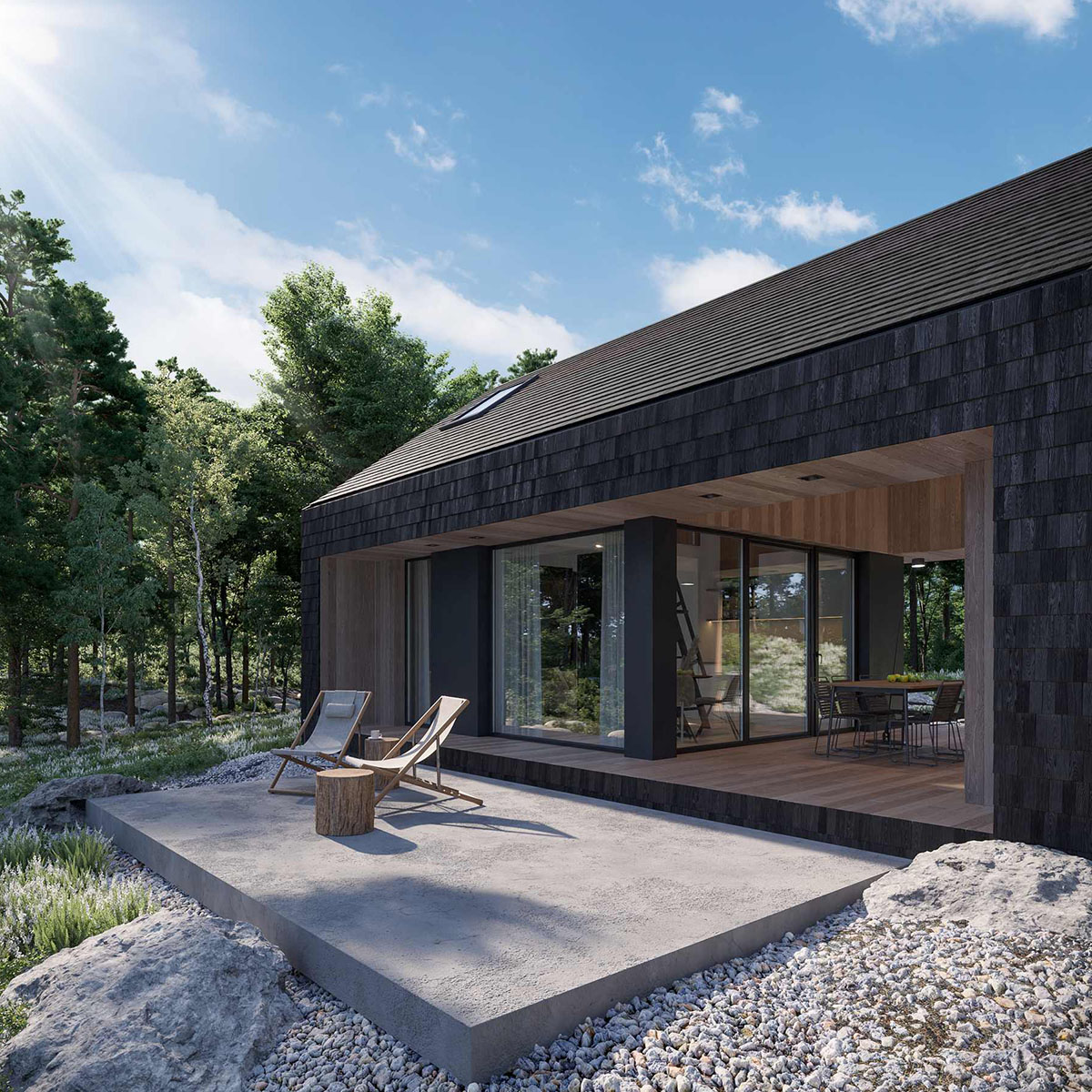 Gotowe Domy - dom z tarasem