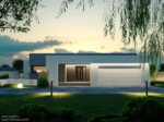 Dom prefabrykowany parterowy HOMEKONCEPT 58 z ogrodem