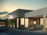 Dom prefabrykowany parterowy HOMEKONCEPT 58 z tarasem