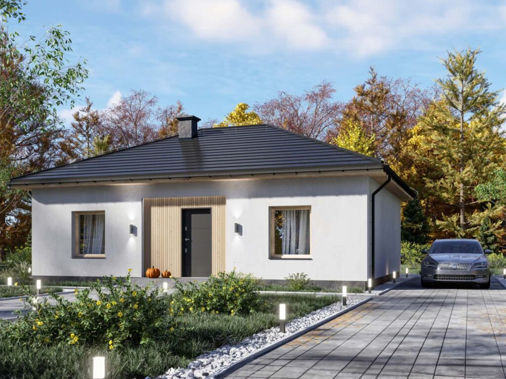 Dom prefabrykowany parterowy Padiglione 5