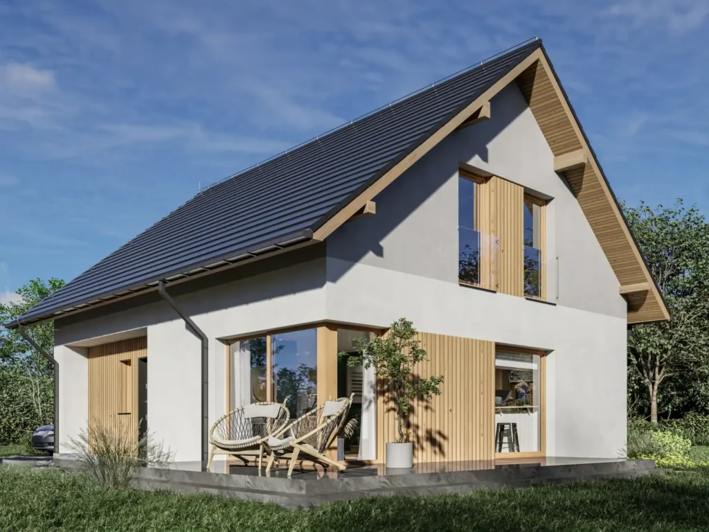 Dom prefabrykowany z poddaszem użytkowym 2022 SE