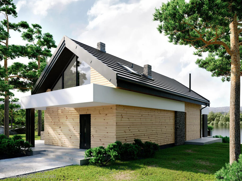 Dom prefabrykowany z poddaszem użytkowym HOMEKONCEPT 66 A