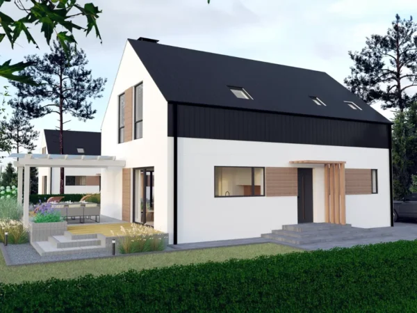 Dom prefabrykowany z poddaszem użytkowym Large Estate