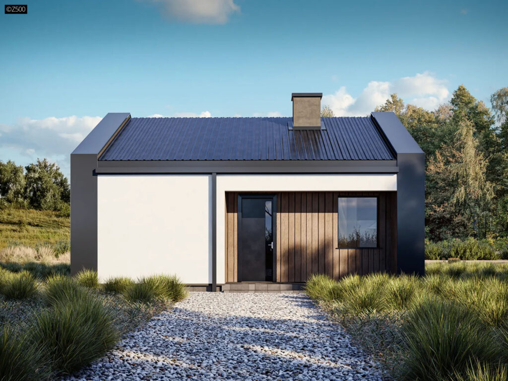 Dom prefabrykowany parterowy Z500 model Z451 D