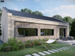 Dom prefabrykowany parterowy Z500 model Z514 D z ogrodem