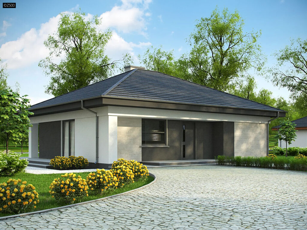 Dom prefabrykowany Z500 model Z332 D