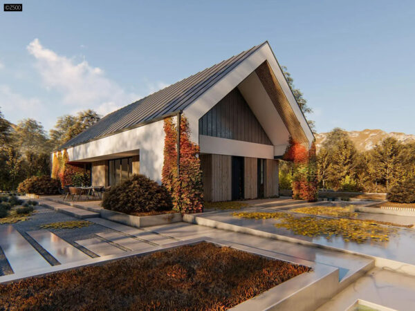 Dom prefabrykowany parterowy Z500 model Z472 D