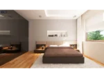 Sypialnia domu prefabrykowanego parterowego Z500 model Z78 D