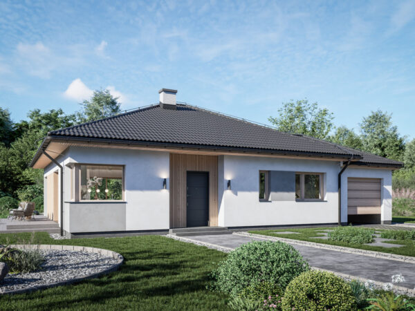 Dom prefabrykowany parterowy Padiglione 7