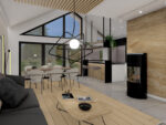 Salon Abakon Piccolo Bosco 2 domu prefabrykowanego parterowego
