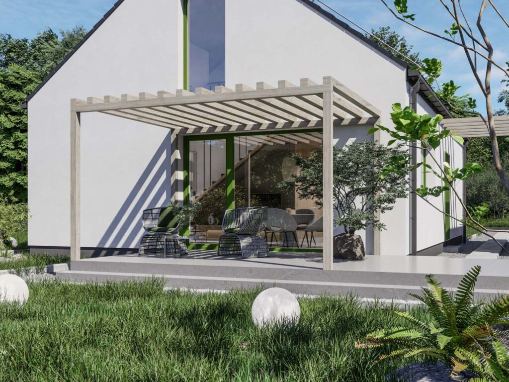 Abakon Piccolo Prato 2 dom prefabrykowany z poddaszem użytkowym