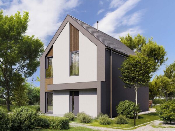 Dom prefabrykowany z poddaszem użytkowym Prenovi 113